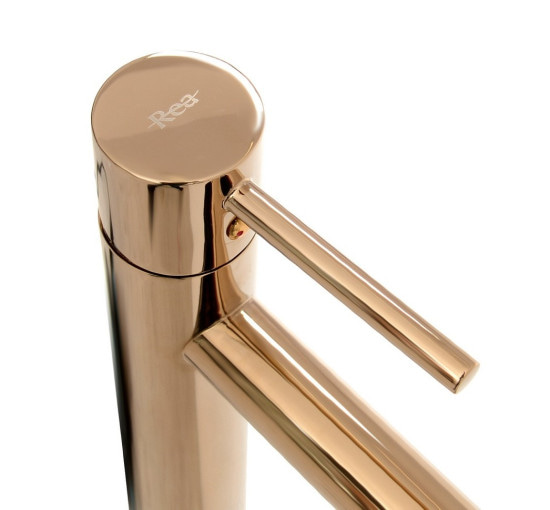 смеситель для умывальника Rea Tess rose gold высокий (REA-B8804)