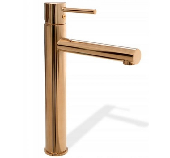 смеситель для умывальника Rea Tess rose gold высокий (REA-B8804)