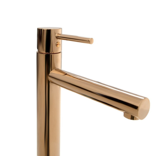смеситель для умывальника Rea Tess rose gold высокий (REA-B8804)
