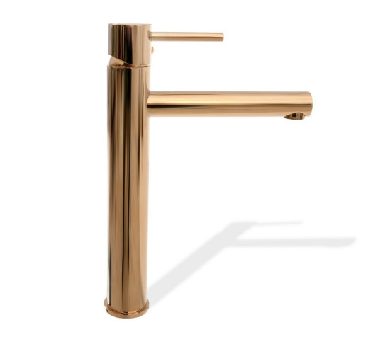 смеситель для умывальника Rea Tess rose gold высокий (REA-B8804)