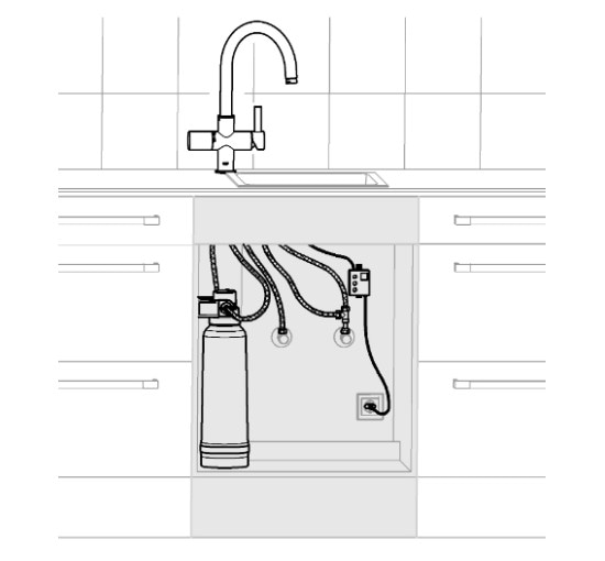 Смеситель кухонный Grohe Blue Pure с функцией очистки водопроводной воды (33249001)