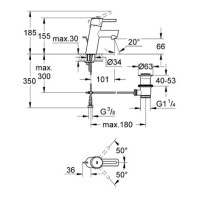 смеситель для умывальника Grohe Concetto (32204001)