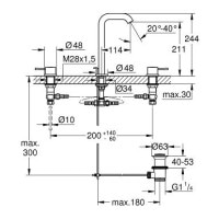 змішувач для раковини Grohe Essence New (20299001)