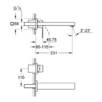 Смеситель для раковины Grohe Eurocube (23447000)