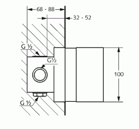 Комплект для скрытого монтажа Kludi Pure Easy (38828)