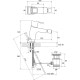 Смеситель для биде Ravak 10° TD 055.00 с открыванием стока, хром (X070067)