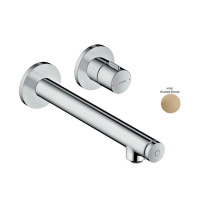 Змішувач Axor Uno Select для раковини зі стіни: вилив 220 мм Brushed Bronze 45113140