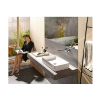 Смеситель Hansgrohe Metropol для раковины со стены 225 мм, ручка Loop (74526000)