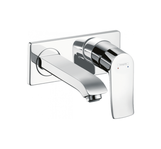 Смеситель Hansgrohe Mertis для раковины со стены 165 мм LowFlow хромированный (31251000)