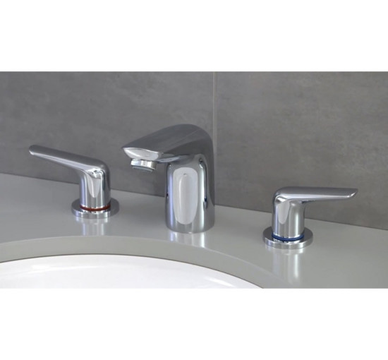 Змішувач Hansgrohe Novus 100 для раковини на 3 отвори хромований (71140000)