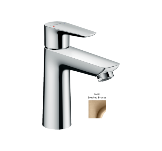 Смеситель Hansgrohe Talis E 110 для умывальника с донным клапаном pop-up Brushed Bronze (71710140)