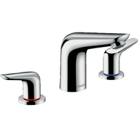 Змішувач Hansgrohe Novus 100 для раковини на 3 отвори хромований (71140000)