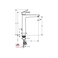 Смеситель Hansgrohe Talis E 240 для умывальника (71716000)
