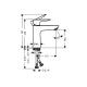 Смеситель Hansgrohe Talis E 110 для умывальника с донным клапаном push-open (71711000)