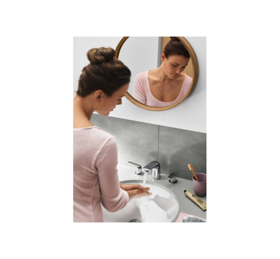 Змішувач Hansgrohe Novus 100 для раковини на 3 отвори хромований (71140000)