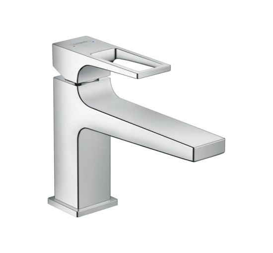 Змішувач Hansgrohe Metropol 100 (157) для умивальника, ручка Loop (74502000) гарнітура push-open