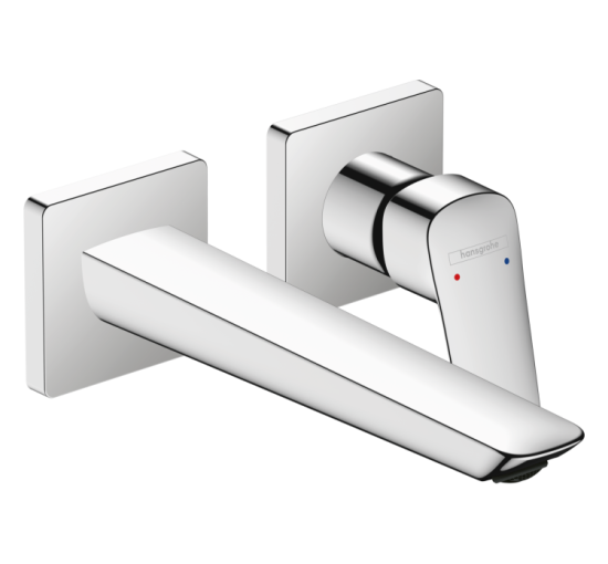 Змішувач Hansgrohe Logis 205 Fine для раковини зі стіни прихованого монтажу Chrome (71256000)