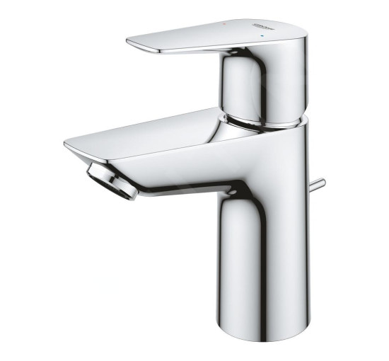 Змішувач для умивальника одноважільний GROHE QuickFix StartEdge хром латунь з донним клапаном 24196001