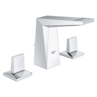 Змішувач для умивальника на три отвори GROHE Allure Brilliant хром латунь з донним клапаном 20342000