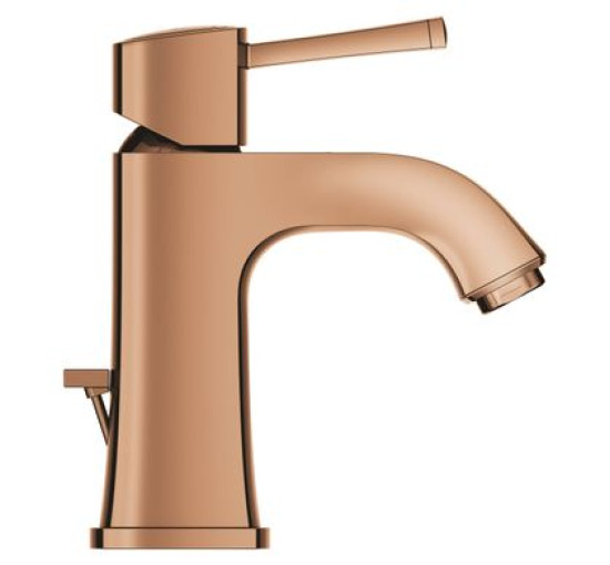 Смеситель для умывальника одновентильный GROHE Grandera бронзовый латунь с донным клапаном 23303DA0