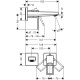 Смеситель hansgrohe Metropol для раковины 74525000
