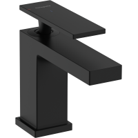 Змішувач hansgrohe Tecturis E CoolStart EcoSmart+ для раковини з зливним гарнітуром, чорний матовий 73002670