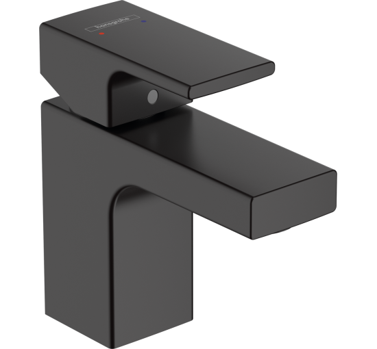 Смеситель hansgrohe Vernis Shape для раковины без сливного гарнитура, черный матовый 71567670