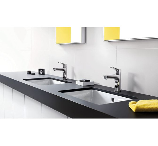 Змішувач для умивальника однозахватний HANSGROHE FOCUS хром латунь з донним клапаном 31621000