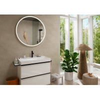 Смеситель для умывальника однорычажный HANSGROHE Tecturis S EcoSmart+ черный латунь с донным клапаном 73310670