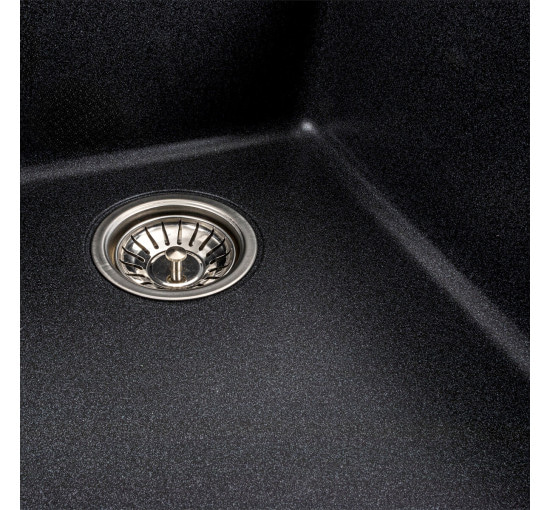 Гранітна мийка для кухні Platinum 9950 PANDORA матовий Карбон