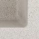 Гранитная мойка для кухни Platinum 4040 RUBA матовая белая в точку