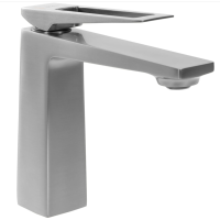 Смеситель для умывальника REA PARKER NIKIEL BRUSHED LOW низкий