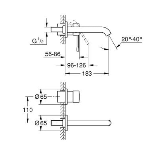 Змішувач для раковини Grohe Essence New (19408001)