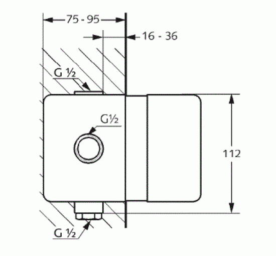 Комплект для скрытого монтажа Kludi Pure Easy (38636)