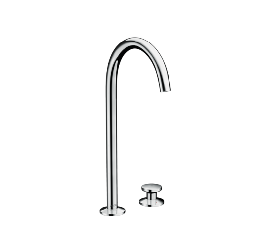 Смеситель Axor One Select 260 для умывальника на 2 отверстия с донным клапаном push-open. Chrome (48060000)