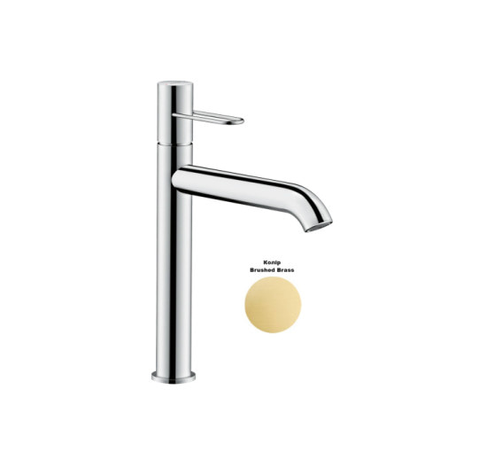 Смеситель Axor Uno 190 для раковины с ручкой Loop, Brushed Brass 38032950