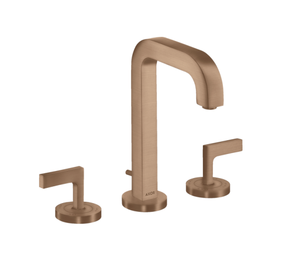 Змішувач Axor Citterio 170/140 для раковини на 3 отвори Brushed Red Gold 39135310