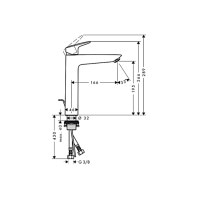 Смеситель Hansgrohe Logis 190 для умывальника, хром (71090000)