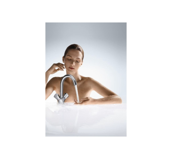 Змішувач Hansgrohe Logis двох вентельний для умивальника (71222000)