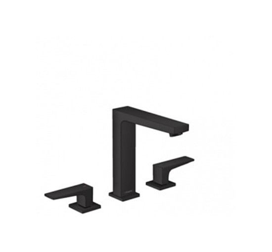 Змішувач Hansgrohe Metropol 160 для умивальника на 3 отвори Matt Black (32515670)