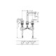 Змішувач Hansgrohe Metropol 160 для умивальника на 3 отвори Matt Black (32515670)