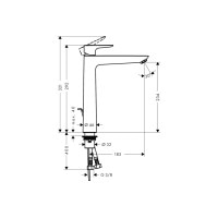 Смеситель Hansgrohe Talis E 240 для умывальника Matt Black (71716670)