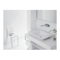 Смеситель Hansgrohe PuraVida для раковины со стены скрытого монтажа 225 мм, хром-белый (15085000)