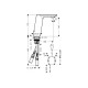 Смеситель Hansgrohe Metris S сенсорный для умывальника 230 V с регулировкой t* (31102000)