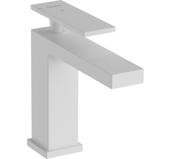 Смеситель hansgrohe Tecturis E CoolStart EcoSmart+ для раковины без сливного гарнитура, белый матовый 73012700