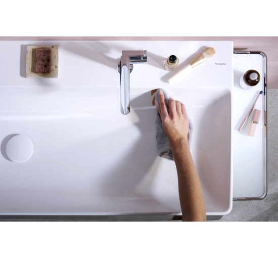 Смеситель hansgrohe Tecturis S CoolStart EcoSmart+ для раковины без сливного гарнитура, хром 73321000