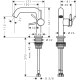Смеситель hansgrohe Tecturis S CoolStart EcoSmart+ для раковины без сливного гарнитура, бронза 73321140