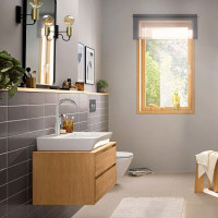 Змішувач для умивальника одноважільний HANSGROHE Rebris E хром латунь з донним клапаном 72576000