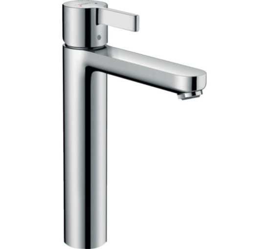 Смеситель для умывальника однорычажный HANSGROHE Metris S хром латунь с донным клапаном 31021000