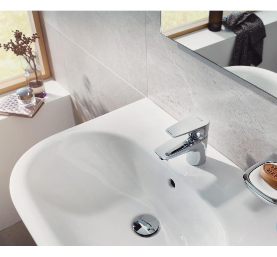 Смеситель для умывальника 60 DN 15 Pure&Solid (343850575), Kludi